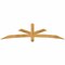 Ekena Millwork Alberta Rough Sawn Timber Gable Bracket, Western Red Cedar, 84"W x 21"H x 2"D x 4"F, 6/12 Pitch GBW084X21X0204ALB00RWR - alternate 1